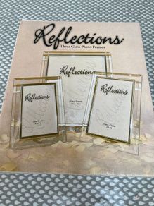 3 Piece Glass Photo Frames Set
