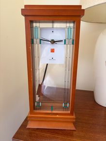 Bulova B1839 Willits Frank Lloyd Wright Mantel Clock