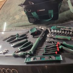 Parkside toolbag and tools