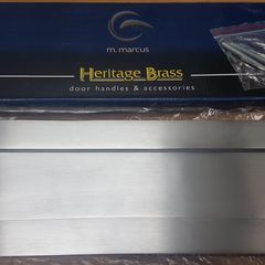 Letterplate Heritage Brass Satin Chrome 14" X 5"