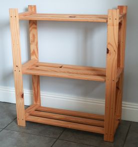 Storage shelf | Bookshelf | Shelving unit | Freestanding display unit | 3-Tier storage rack