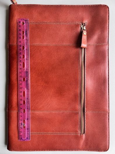New Visconti A4 portfolio folio tan leather brief document case