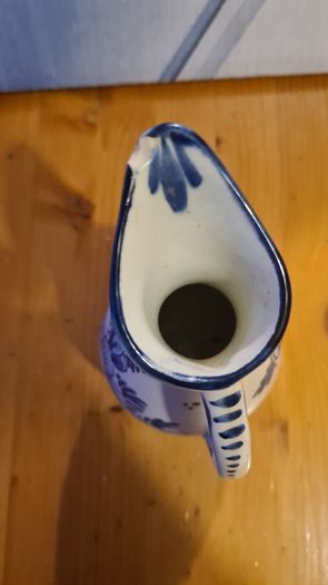 Dutch Delft Hand Painted Blue And White Ornament. 7 in total.All Marked.
