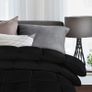 Soft Double Duvet Insert - 10.5 Tog Duvet with Corner Tabs - Box Stitched Down Alternative Duvet (Double, Black) Image 2