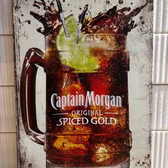 Captain Morgan Tin Metal Sign