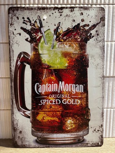 Captain Morgan Tin Metal Sign
