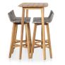 5 Piece Outdoor Dining Set Solid Acacia Wood Image 2