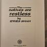 The Nativez Are Restless. By Idries Shah. First Edition Hardback With Dustjacket In Good Condition.  See Photos For Same. Image 6