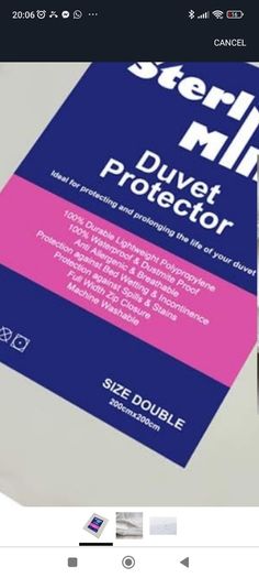 Double duvet protector waterproof - 2 available