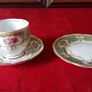 For Collectors Antique Queen Anne Regency Green Fine Bone China Gold Gilt Cabinet Tea Set Trio Made In England Image 7
