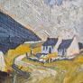 Joan Drury Original Irish Landscape Painting - Vintage Tramore Custom Frame Image 4