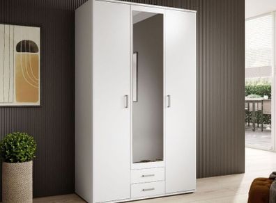 Premium 3-Door Wardrobe with Mirror & Drawers