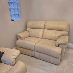 Free To Go But Must Be Taken Today Leather Sofas X 2 (recliners)