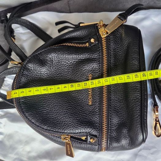 Genuine Michael Kors black mini backpack convertible crossbody in excellent condition