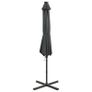 Cantilever Umbrella with Pole and LED Lights Anthracite 300 cm Image 7