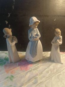 Lladro and Zaphir vintage porcelain figures