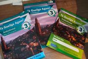 Irish 3rd year junior Cycle textbook with activity book and portfolio