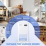 Xunjie Portable Dehumidifiers for Home, 2300ml Dehumidifier - Ultra Quiet & Auto Defrost 7 Colour LED Light Auto Shut Off - Ideal for Bedroom Bathroom RV Car Kitchen Garage Damp Removal  White Image 3