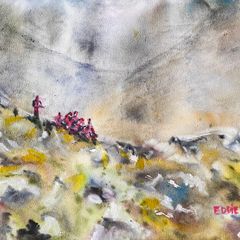 Kerry mountain rescue watercolour