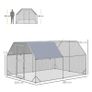 Chicken Run with Roof, Walk-In Chicken Coop for 10-12 Chickens, Hen House, Duck Pen, Outdoor 380 x 280 x 195cm Image 2