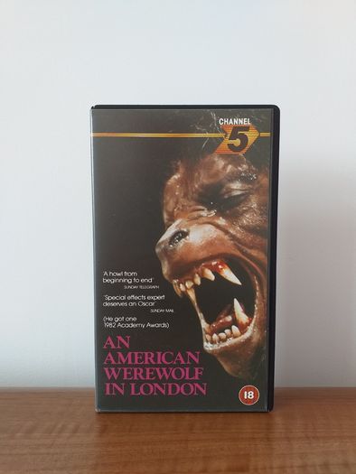 An American Werewolf In London (HORROR FILM) Vhs Video Channel 5, Year 1982.