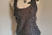 grey sequin knit top