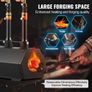 Propane Forge, 3 Burner Farrier Forge, 2600F Tool and Knife Making Blacksmithing Gas Forge, Large Capacity Hexagon Cold-Rolled Steel Image 4