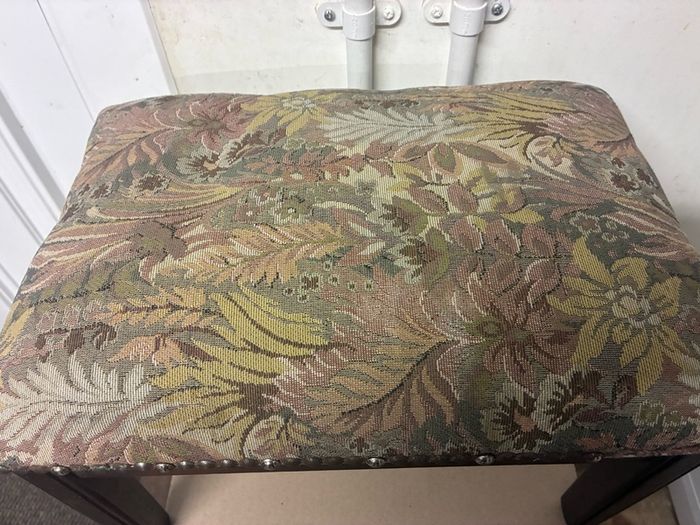 Vintage beaded foot stool