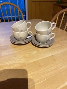Cup and saucer x 4 EDEN