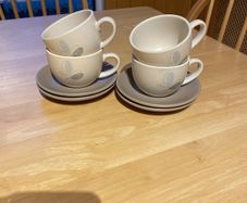 Cup and saucer x 4 EDEN