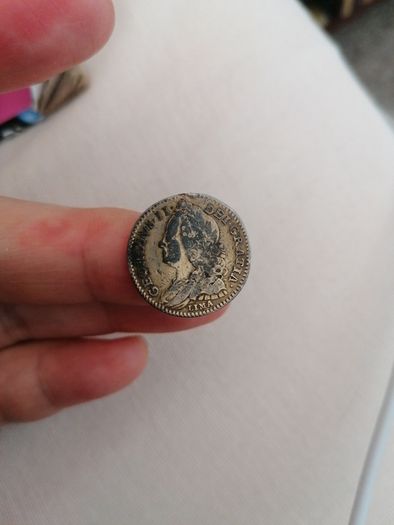1746 Lima Silver Sixpence Coin