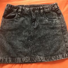 new kids black denim skirt, size 146cm