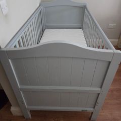 Nested toddler cot with mattress, barely used, good condition