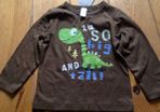 BNWT Miniclub Super Soft Dinosaur Top