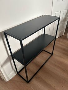 Console Jysk Black Metal Side Table