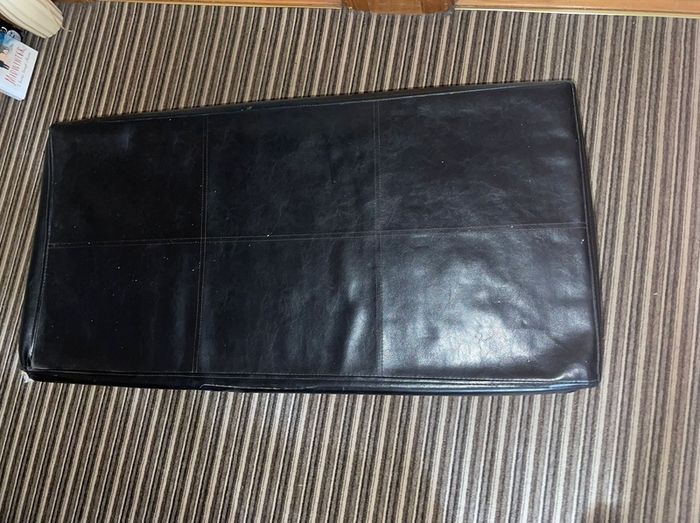 Black Ottoman Storage Box