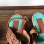 Ladies Camper Tan Leather High Heel Sandal Size 36 Image 7