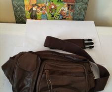 Brown Leather Hip Belt Bag