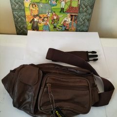 Brown Leather Hip Belt Bag