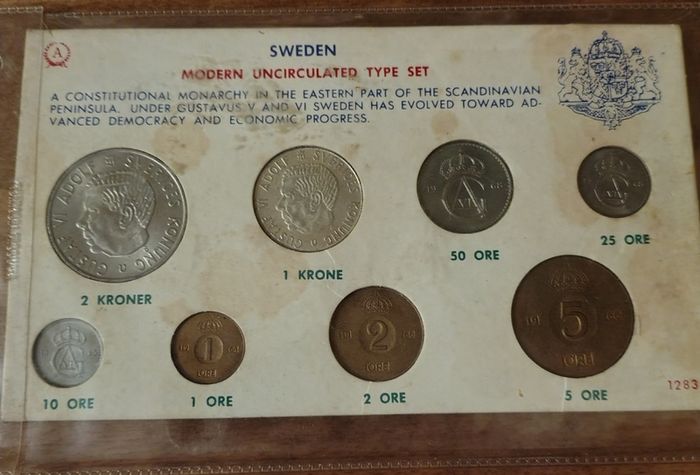 Sweden Uncirculated Coins Set 1968