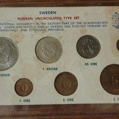 Sweden Uncirculated Coins Set 1968