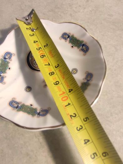 Royal Tara Book of Kells Letter Shell Shaped Trinket Dish a rare find. Handmade in Galway