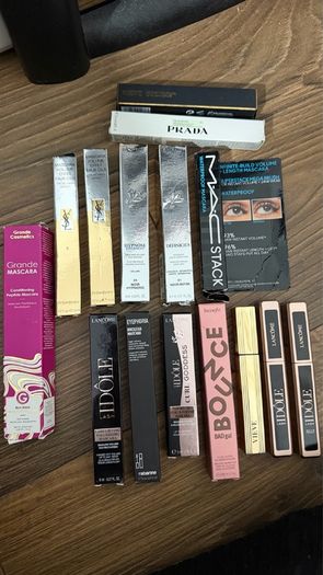 Luxury high end mascara, Lancome, YSL, grande cosmetics,MAC, benefit VIEVE,Prada, Rabanne
