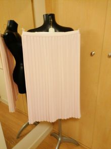Women's Pleated Baby Pink M&S Skirt Nwot Size 14
