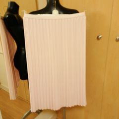 Women's Pleated Baby Pink M&S Skirt Nwot Size 14