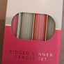 4 x ridged dinner candles Image 2