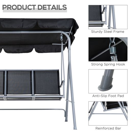 Metal Garden Swing Chair