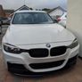 2Pcs/Set Carbon Fiber Headlight Eyebrows Eye Lid Cover fit for BMW 3 Series F30, F31, F34 Image 3