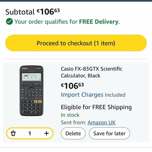 Casio calculator