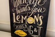 Decorative Canvas - Lemon Gin&amp;Tonic